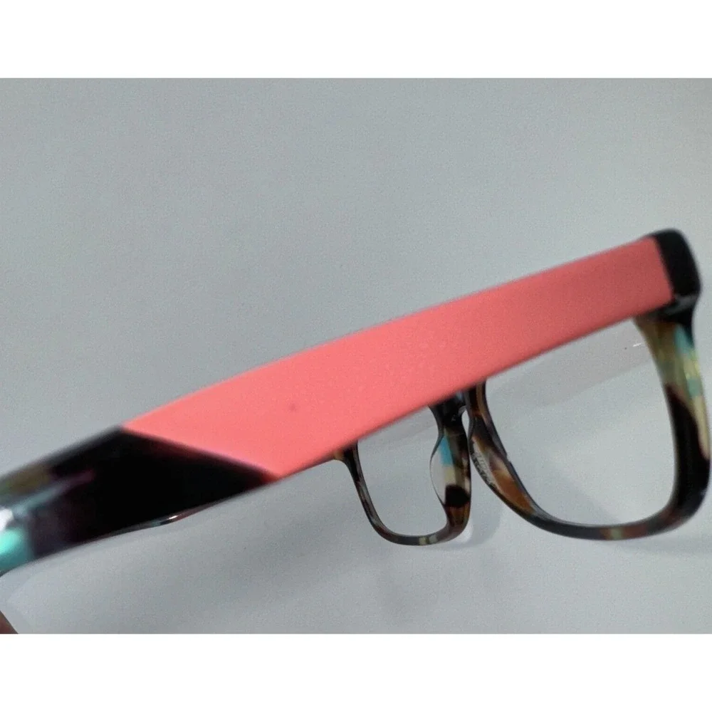 Phoebe Eyeglasses Frame P268 Women Tortoise Coral Full Rim 52-16-135 FRAME ONLY